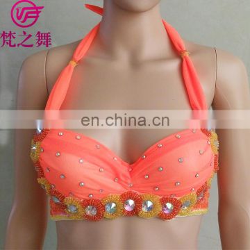 New arrival indian net cloth professional bellydance bra