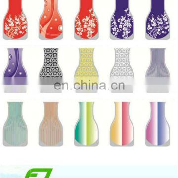 folding plastic bag flower vase