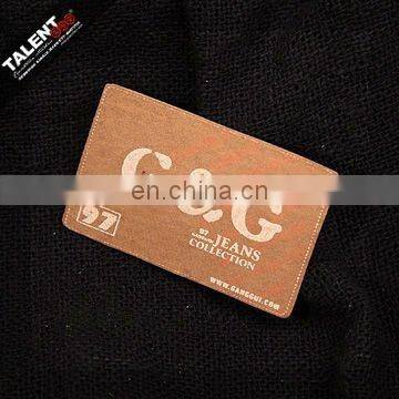 Custom Brand Name Logo Leather Label for Jeans photo-6