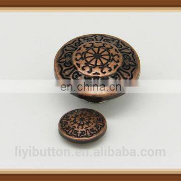 fashionable accessories anti copper button for jeans wholesale