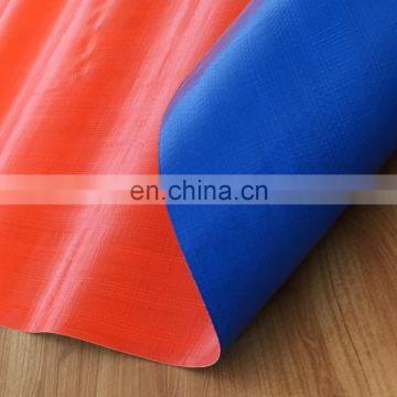 High-quality blue/orange PE tarp with Reinforced corners and Rivet