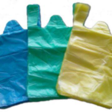 HDPE Plain Plastic Retail Grocery Shopping T-Shirt Handle Bag photo-2