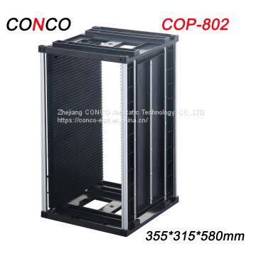 Factory direct sale SMT Esd Plastic Pcb Storage rack,Antistatic pcb magazine rack 355*315*580mm