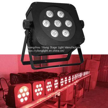 American dj light,7PCS 15W RGBWA 5in1 flat led par,slim led par light,DMX Christmas light,led stage light