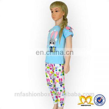 Cute Baby Bunnie 2pc Outfit Easter Pajamas Boutique Girl Clothing photo-4