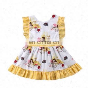 Wholesale Children Clothing Girls Dress Short Sleeve Dresses for Kids