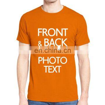 Wholesale Custom Printed Embroidery Logo Unisex Mens Womens Pink Plain Crew Neck T-shirts photo-4