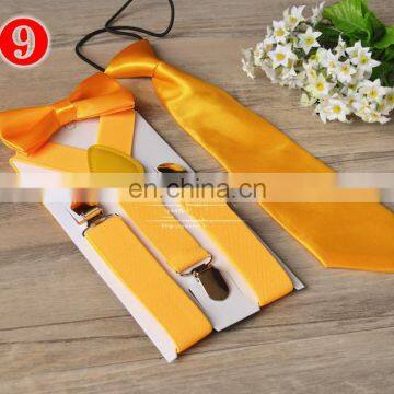 Kids Suspenders With Bowtie Ties 3PCS Set Children Boys Girls Braces Adjustable Suspenders Baby Party Wedding Ties Accessories photo-4