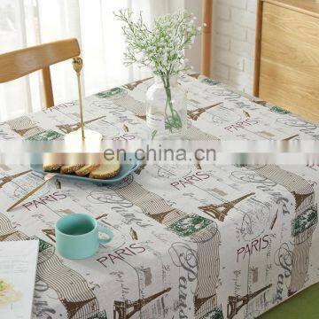Hot Sale Square Table Cloth Banquet Table Cloth The Eiffel Tower Printed Hotel Table Cloth photo-5