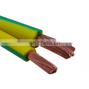 Earthing cable PVC Domestic single core wire 300/500V Multi stranded 7 Cores Yellow Green 1.5mm 2.5mm