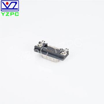 Cheap Mini Connectors 9Male Right Angle Multimedia Connector Assembly Customized Riveted in Black and Gold photo-3