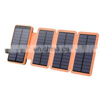 Polycrystalline 6W Outdoor Portable Folding Solar Panel Charger Power Bank Waterproof Mobile Phone Powerbank 10000mAh