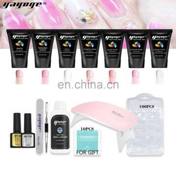 YAYOGE Nail Set Gel Quick Builder Fast Extending Gel Nail Art Quick Extension Tool Poly Gel Set