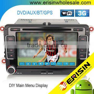 Erisin ES2698V 7" HD 2 Din Touch Screen Car DVD Player GPS System