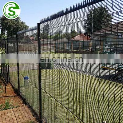 Galvanized, Powder coated, PVC coated clear view panel fence for anti theft