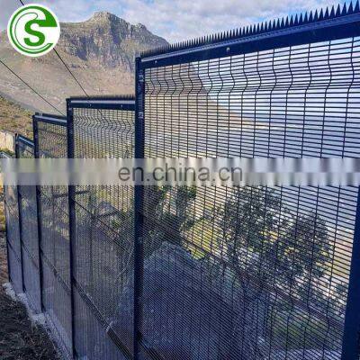 Black clearvu fence cape town clear view wire mesh security fence from China supplier