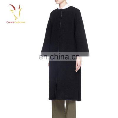 Women Thicken Warm Winter Cashmere Long Coat Ladies photo-3