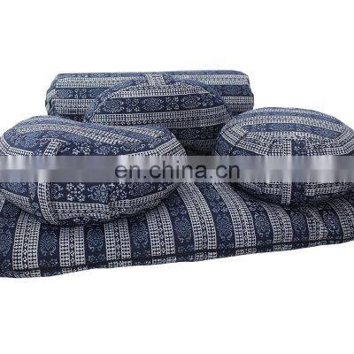 Private Label 100% Cotton Full Block Printed Meditation Cushion Set photo-3