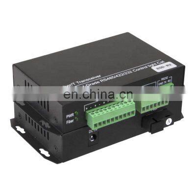 OEM 8 Channel RS485 RS 422 Bidirectional Data To Fiber Optic Converter