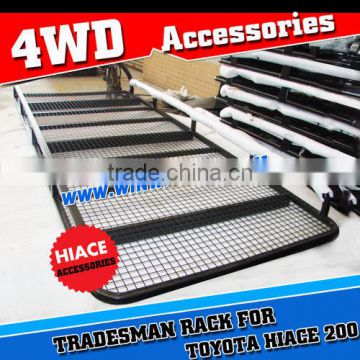 CHINA POWDER COATED STEEL 4X4 ROOF CAGE ROOF RACK FOR TOYOTA HIACE LWB 200 ARB STYLES