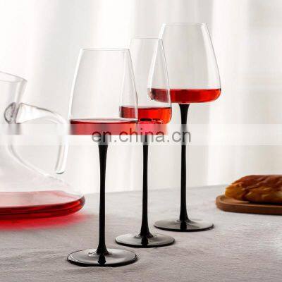 Unique Valentines Restaurant Wholesale Crystal Portable Pink Goblet Wedding Rose Wine Glass