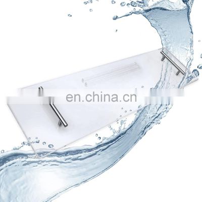 High Quality Acrylic Mobilphone, Pad Display Shelf Wine Display Bath Tub Tray with metal handles for Bathtub