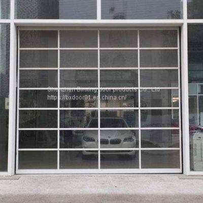 Automatic Garage Door Aluminum Alloy Material Modern New Black Sectional Panel Garage Door Tempered Aluminum Glass Garage Door photo-5