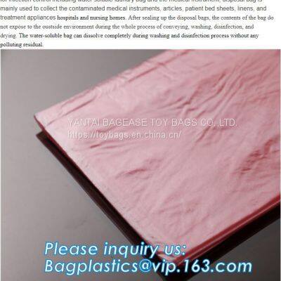 Pva Water Soluble Trip Laundry Bags Pva Plastic Bag, Disposable Water Soluble PVA Bag For Hospital Infection photo-5