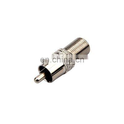 RCA Male to F Female Coaxial Adapter Audio Connector CCTV Connector