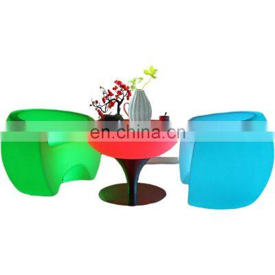 New Glowing Furniture LED Furniture for Outdoor Event Party LED Coffee Table and Chair for Event Led Bar Table