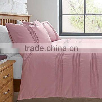 fancy Microfiber pintuck cheap solid colour duvet cover