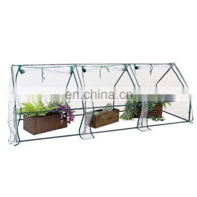Sturdy Portable 3 Zipper Doors Outdoor Home pc Garden Mini Greenhouse for Plants photo-3
