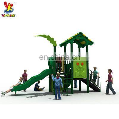 Kids Outdoor Plastic Playground Slide Playset for Preschool