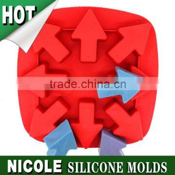 BC0003 nicole wholesale arrow silicone ice cube tray