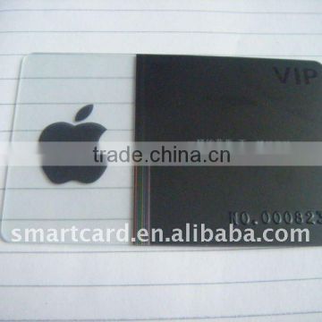 Apple branded PVC translucent card