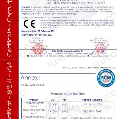 CE FOR VALVES
