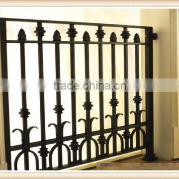 GYD-15B083 Customed wrought iron balcony wood fence designs