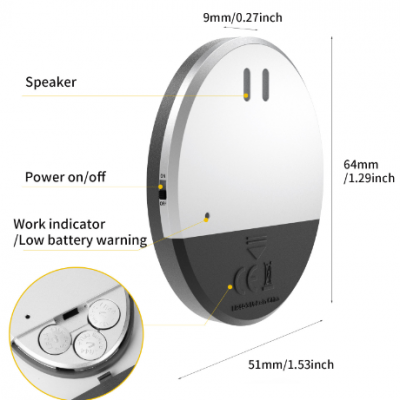 New vibrating door and window alarm/alarm