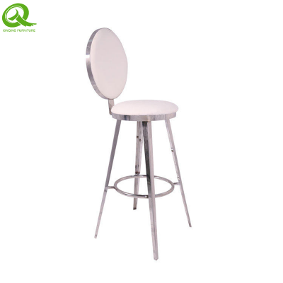 Wholesale event party bar chair stainless steel bar stool for banquet