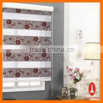 Curtain times silver zebra blinds window roller for day night decorated