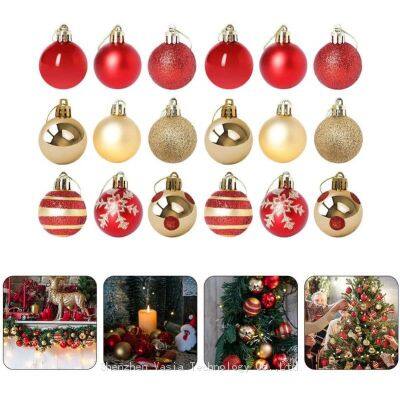 Globos de Navidad directos de fábrica: Adornos de plástico personalizados de 3-8 cm – Electroplateados, pintados para pedidos al por mayor