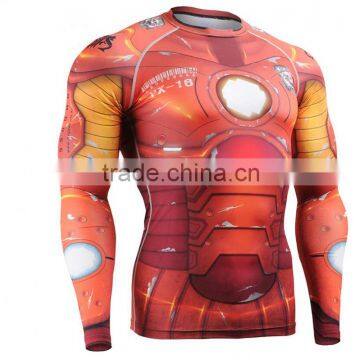 Custom gym training shirts sublimated lycra rush guards                        
                                                Quality Choice