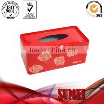 fashion tissue box Square tin box