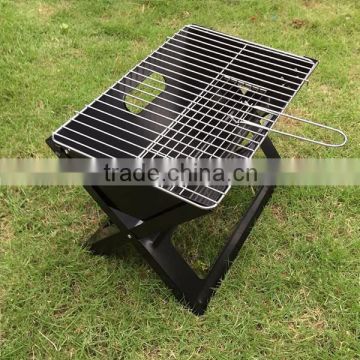 X shape folding bbq grill /note book bbq grill