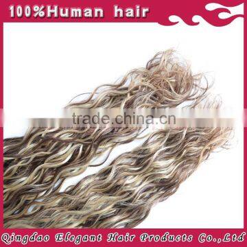 Wholesale Double Drawn Curly Mixed Colors Virgin Brazilian Hair Curly Tape Hair Extensions photo-6