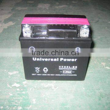 high power Sealed Maintenance motorcycle battery YTX5L-BS