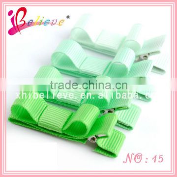 Wholesale newest top design boutique girls fancy flat metal clips