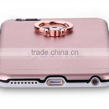 Aluminum Full Cover Hard Mobile Phone Case Alloy Case With Ring Holder For IPhone 6S 6 photo-4