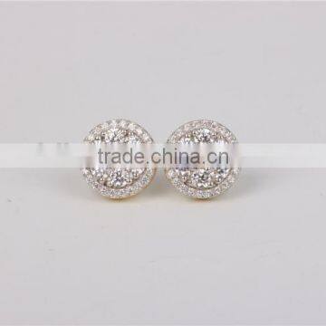 Hot Direct Sale Fashion White Zircon 925 Silver Jewelry Stud Earring photo-2