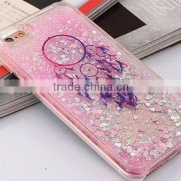 Wholesale Cute Pink TPU Painted Quicksand Phone Case for iPhone 6